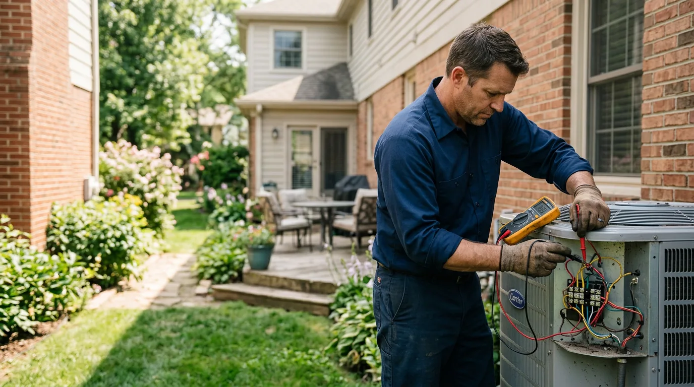 HVAC technician working near Lanexa, VA